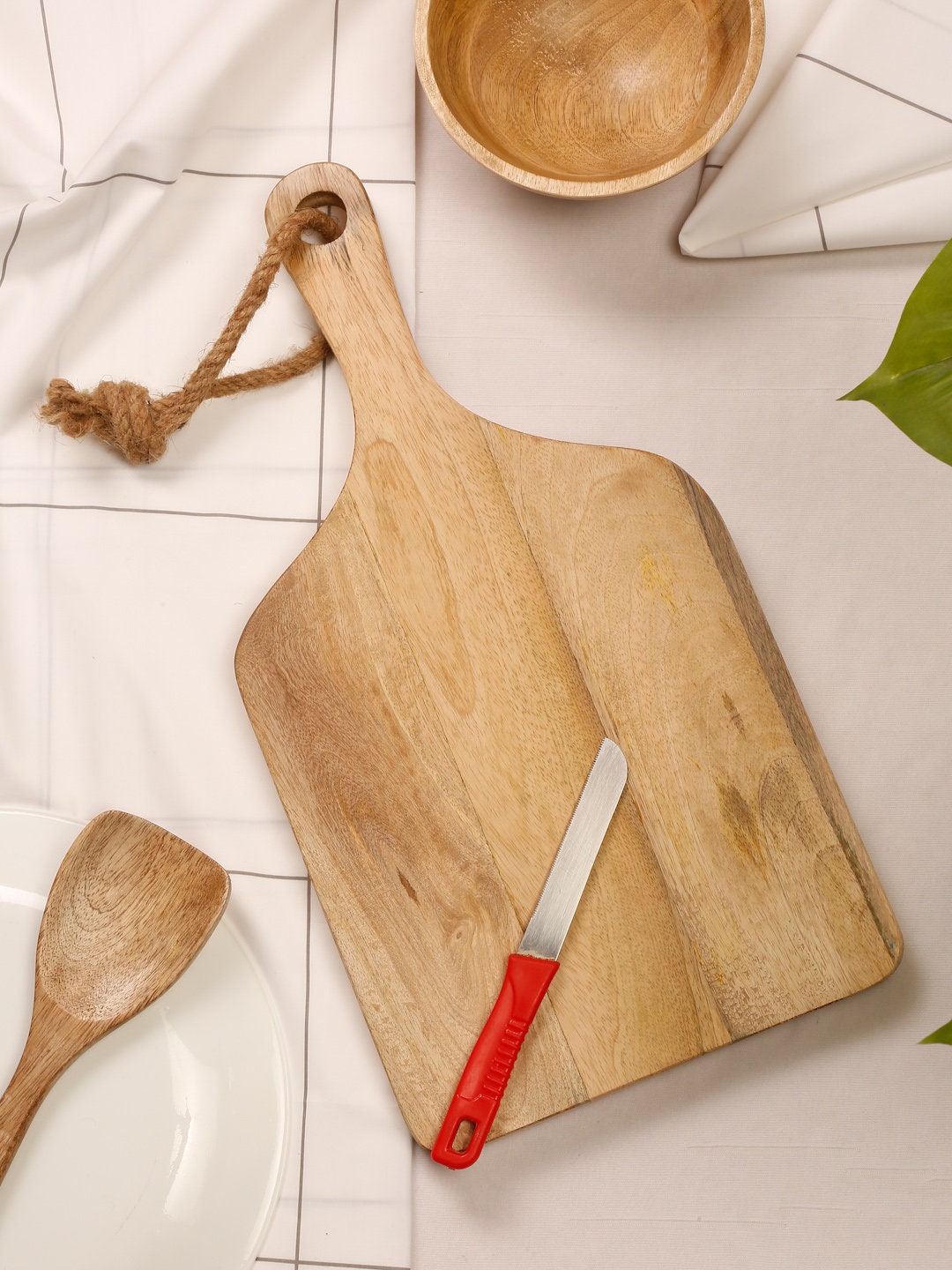 Handmade Mango Wood Chopping Board: Rustic Kitchen Decor (12.5x8.5")