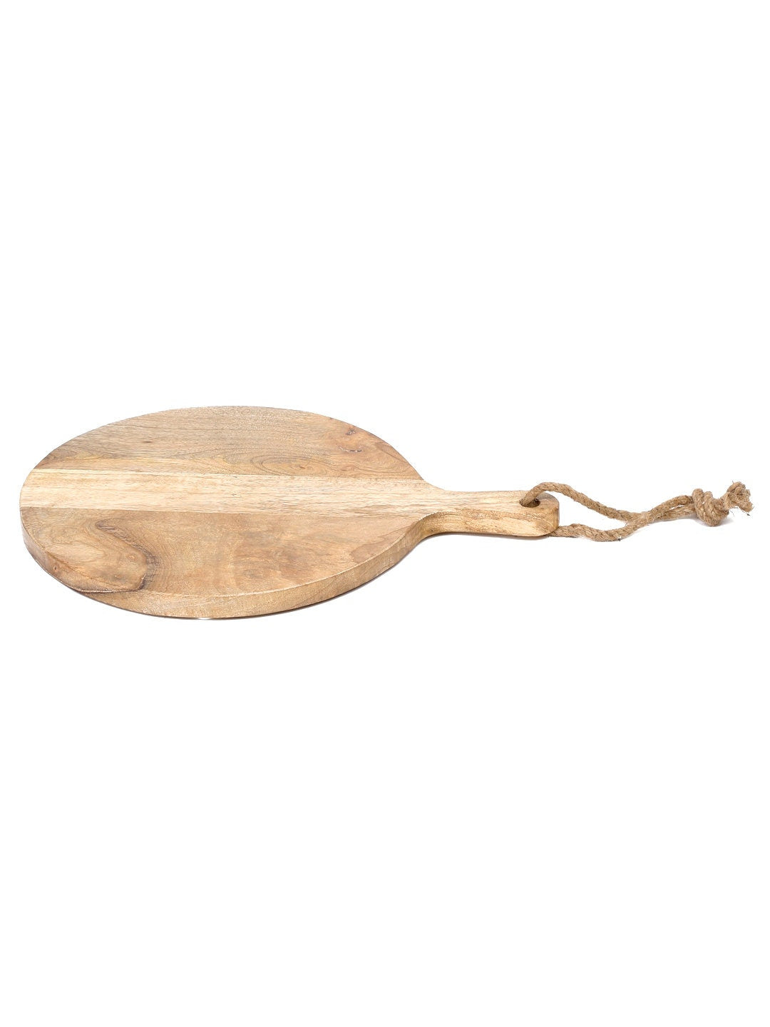 Round Mango Wood Cutting Board: Handmade Wooden Kitchen Board | Personalized Housewarming or Wedding Gift