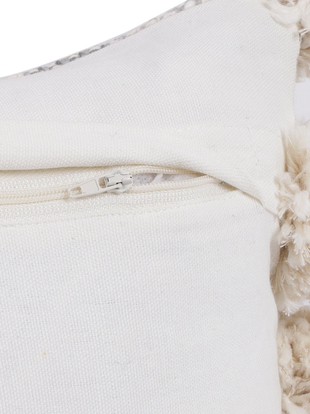 Embroidered Cotton Pillow Cover Set: Boho Farmhouse Throw Pillows