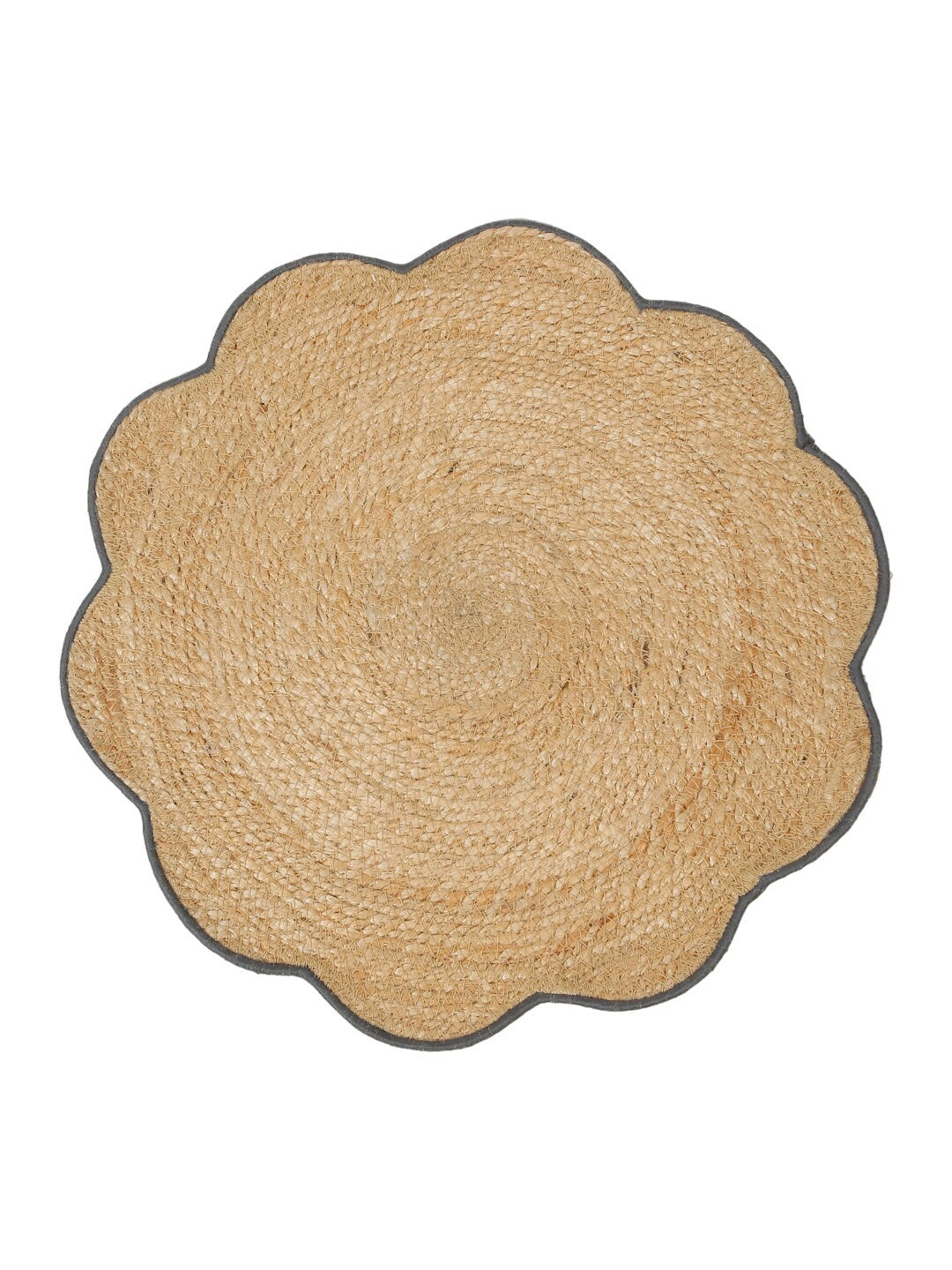 Handmade Jute Floral Placemats: Set of 6 Woven Table Mats