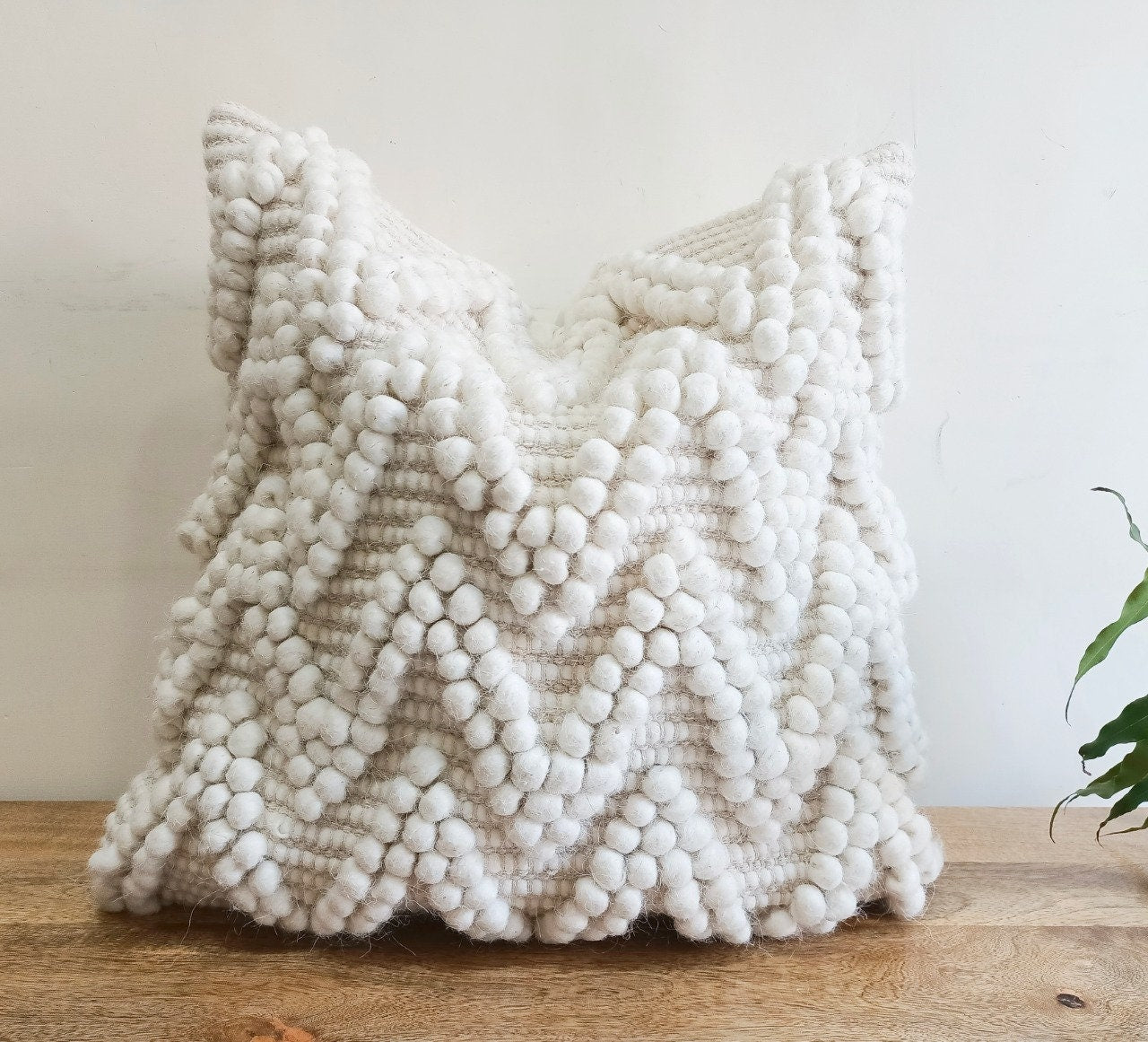 Handwoven Boho Pillow Cover Set: Textured Cotton, 20x20 & 12x20