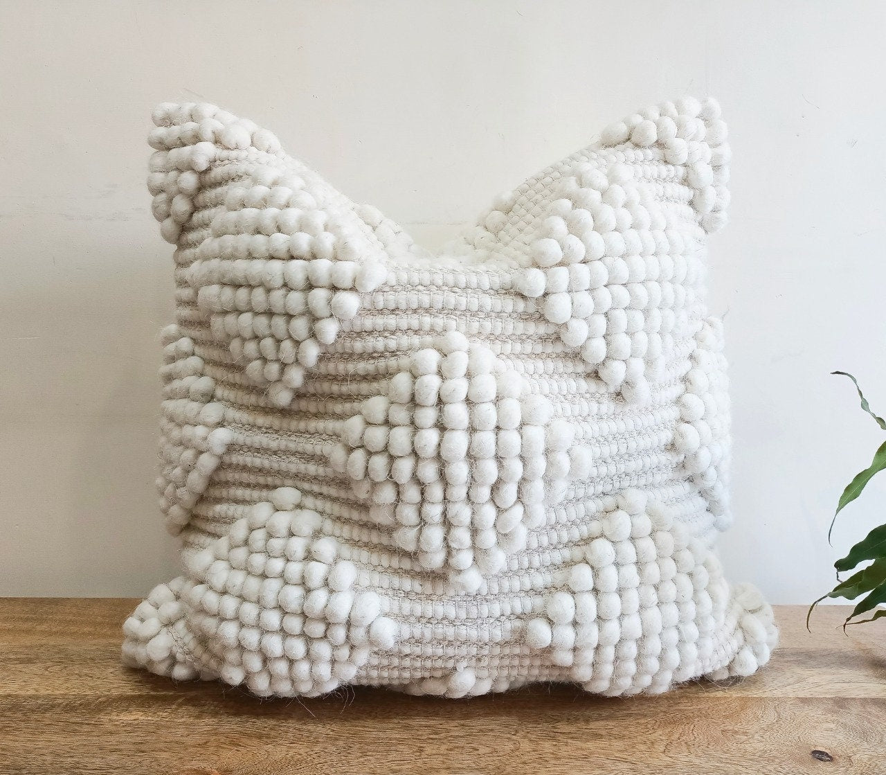 Handwoven Boho Pillow Cover Set: Textured Cotton, 20x20 & 12x20