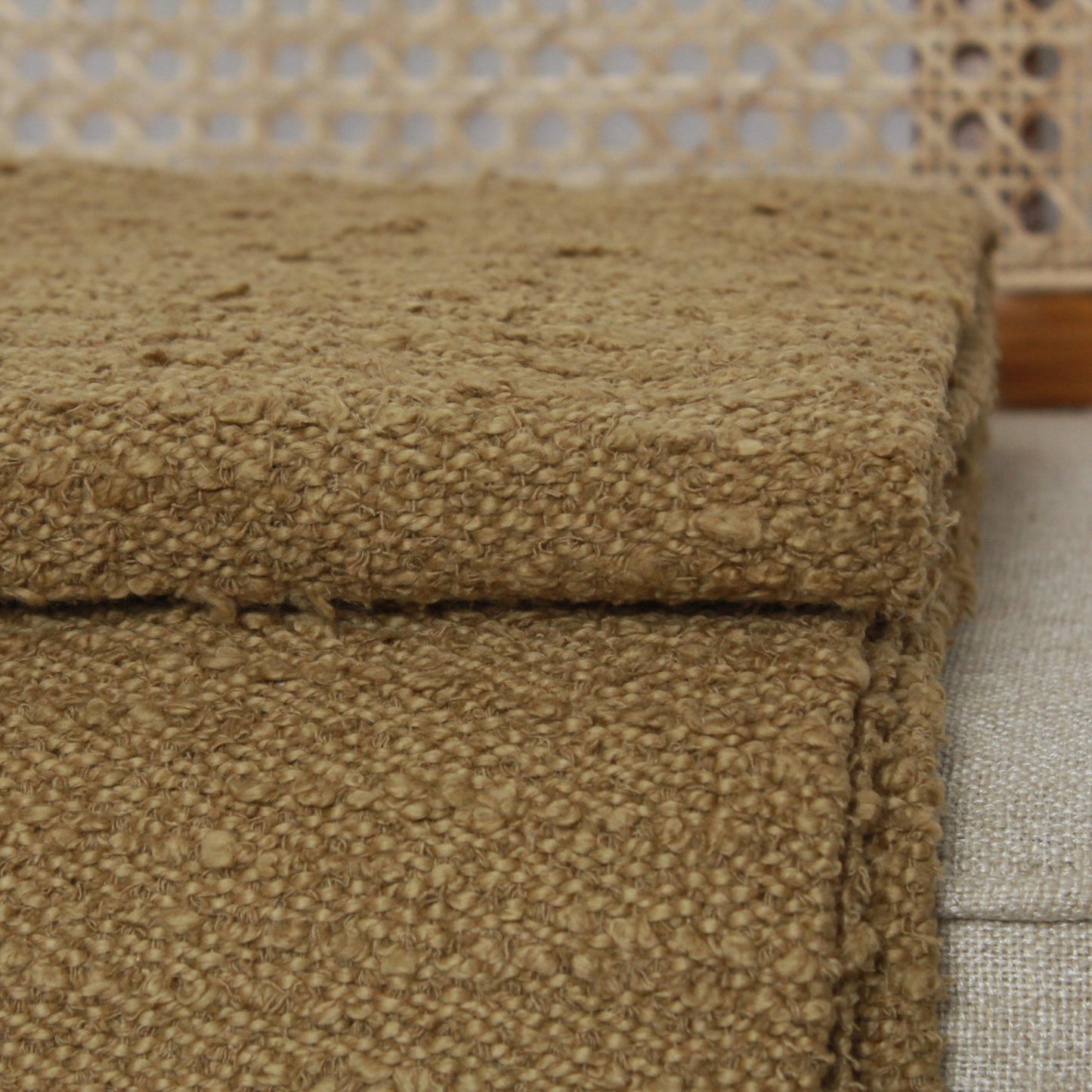 Beige Knit Cotton Throw Blanket | Reversible Organic Cozy Blanket | 68x52 Boho Bed Sofa Decor | Handmade Housewarming Gift